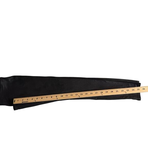 Spanx Spanxshape Faux Leather Like Pull On Leggings Black Pants Women’s Large - Picture 8 of 11